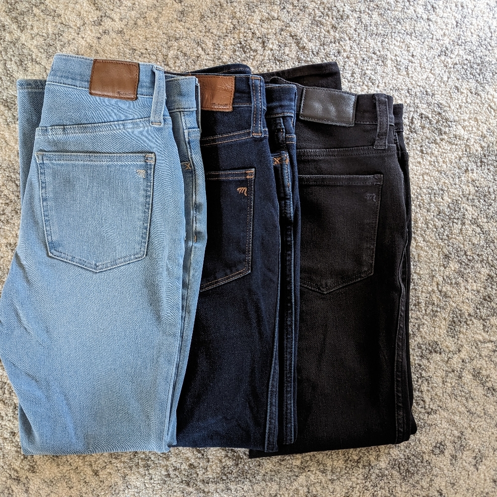Madewell Roadtripper Jeans- 3 washes size 26